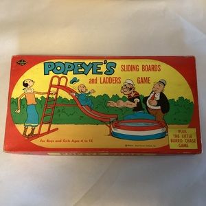 Board game,Popeye’s sliding board and ladders game